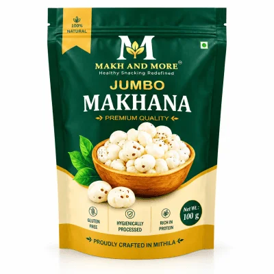 Premium Quality Mithila Phool Makhana 100g Pack – Handpicked