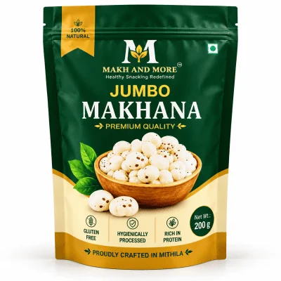 Premium Quality Mithila Phool Makhana 200g Pack– Handpicked